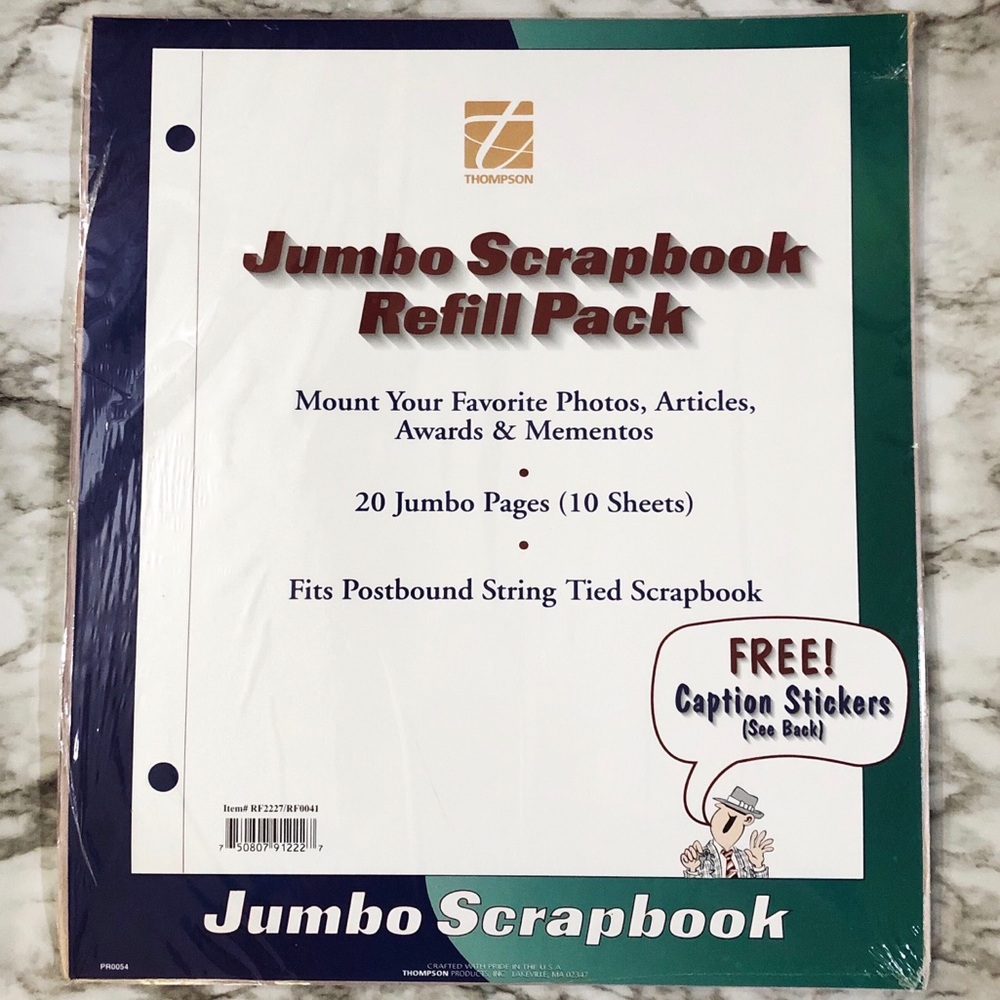 Factory Sealed Vintage Scrapbook Pages Refill
